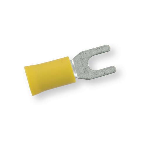 Cosse à fourche pré-isolée 3506 jaune, Ø 4,3, 2,5-6 mm²